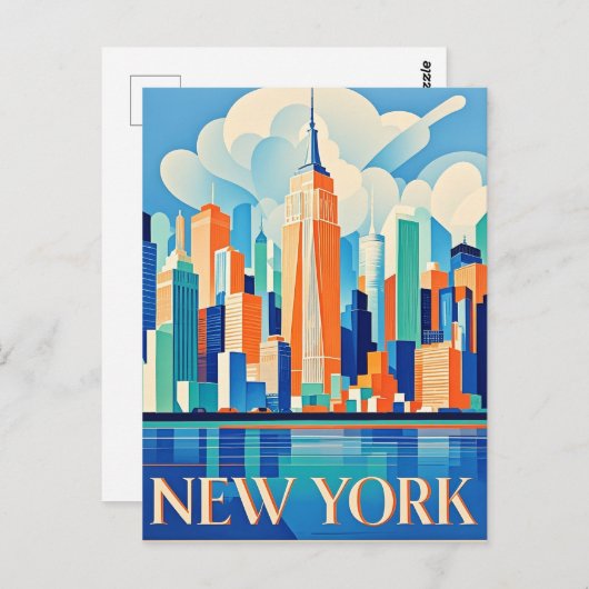 New York City Briefkaart (Voorkant / Achterkant)