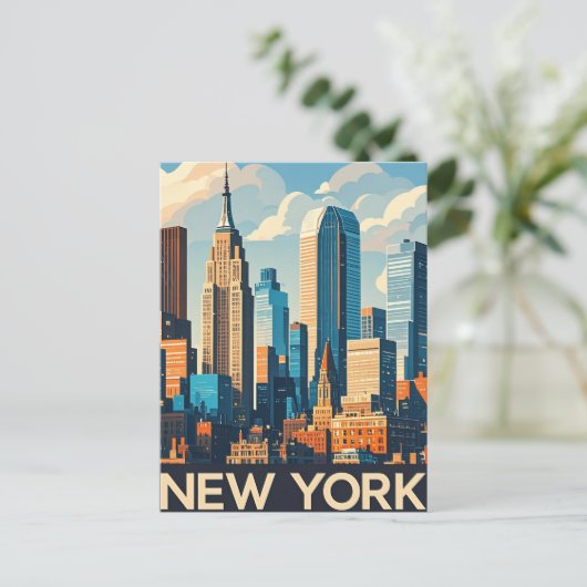 New York City Briefkaart (Staand voorkant)