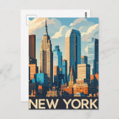 New York City Briefkaart (Voorkant / Achterkant)