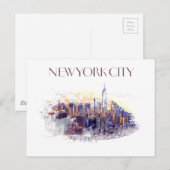 New York City Briefkaart (Voorkant / Achterkant)