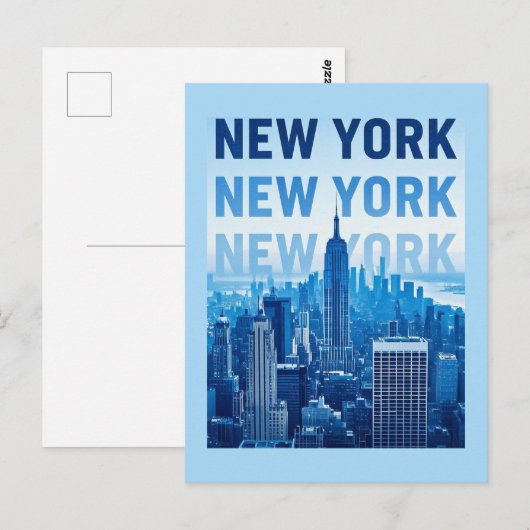 New York City Briefkaart (Voorkant / Achterkant)