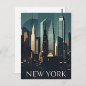 New York City Briefkaart (Voorkant / Achterkant)