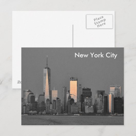New York City Briefkaart (Voorkant / Achterkant)