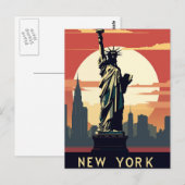 New York City Briefkaart (Voorkant / Achterkant)