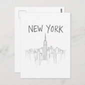 New York City Briefkaart (Voorkant / Achterkant)