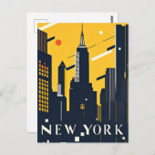 New York City Briefkaart (Voorkant / Achterkant)