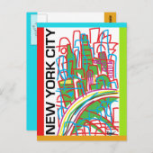 New York City Briefkaart (Voorkant / Achterkant)
