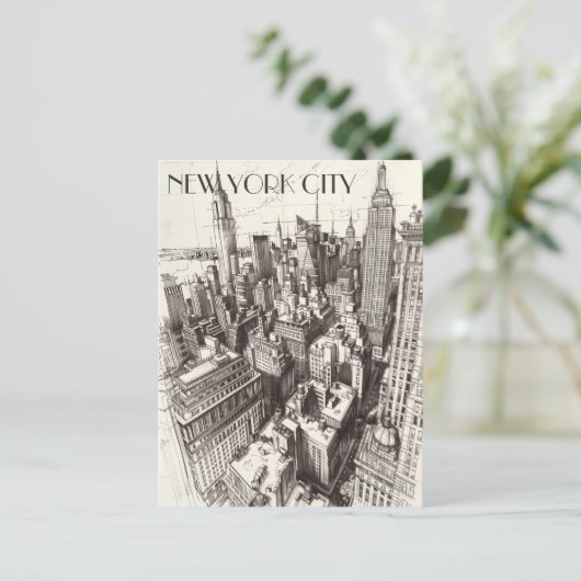 New York City Briefkaart (Staand voorkant)