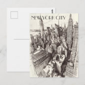 New York City Briefkaart (Voorkant / Achterkant)