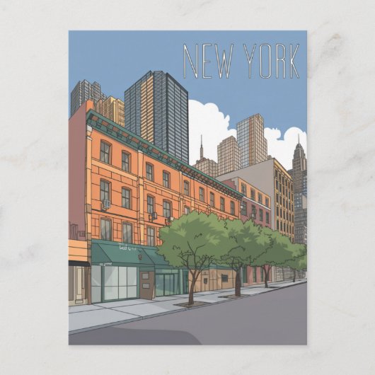 New York City Briefkaart (Voorkant)