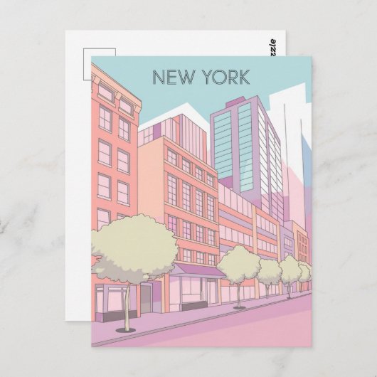 New York City Briefkaart (Voorkant / Achterkant)