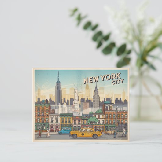 New York City Briefkaart (Staand voorkant)