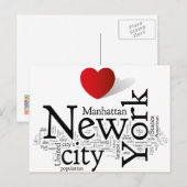New York City Briefkaart (Voorkant / Achterkant)