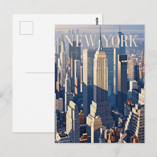New York City Briefkaart (Voorkant / Achterkant)