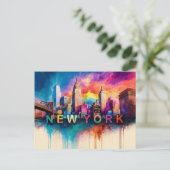 New York City Briefkaart (Staand voorkant)