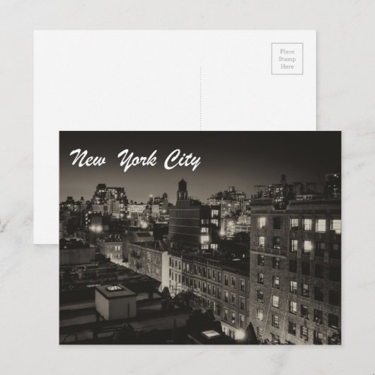 New York City Briefkaart (Voorkant / Achterkant)