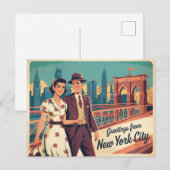 New York City Briefkaart (Voorkant / Achterkant)
