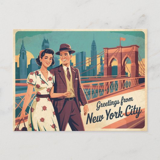 New York City Briefkaart (Voorkant)