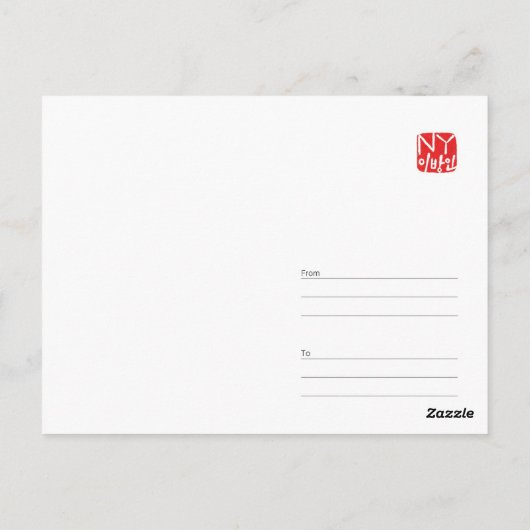 New York City Briefkaart (Achterkant)