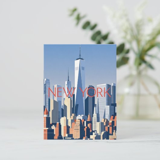 New York City Briefkaart (Staand voorkant)