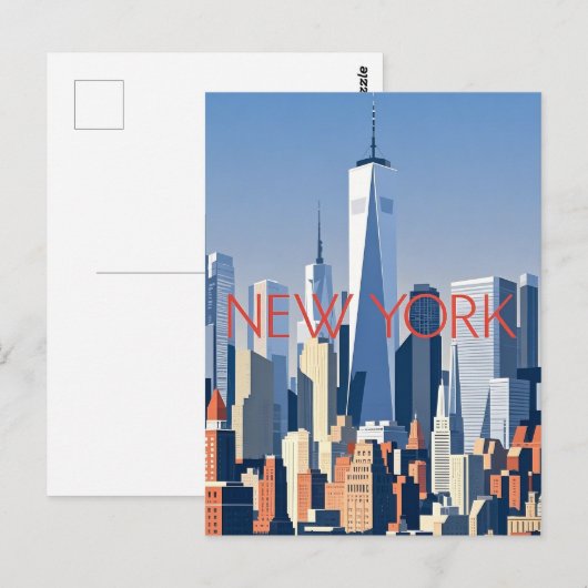 New York City Briefkaart (Voorkant / Achterkant)