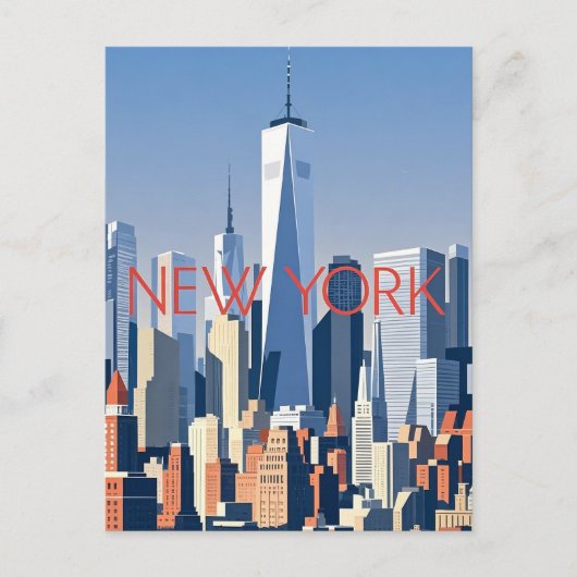 New York City Briefkaart (Voorkant)