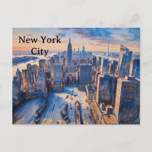 New York City Briefkaart (Voorkant)