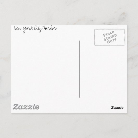 New York City Briefkaart (Achterkant)