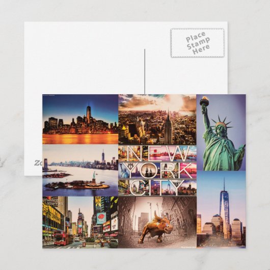 New York City Briefkaart (Voorkant / Achterkant)