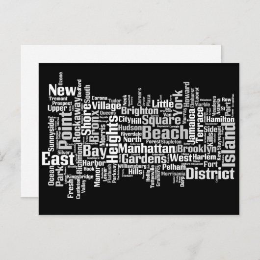 New York City Briefkaarten (Voorkant / Achterkant)