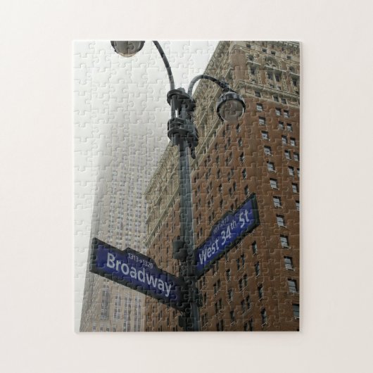 New York City - Broadway en 34e - 11x14 - 252 pc Legpuzzel (Verticaal)