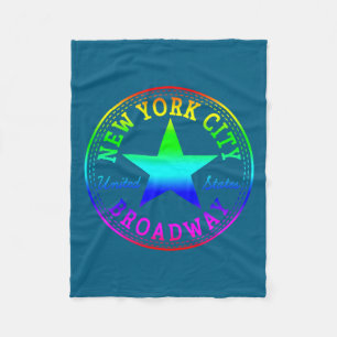 New York City Broadway Theater Nyc Verenigde State Fleece Deken