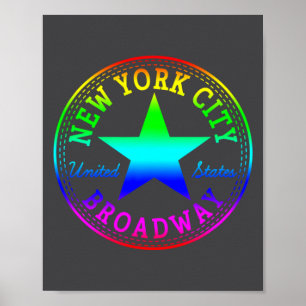 New York City Broadway Theater Nyc Verenigde State Poster