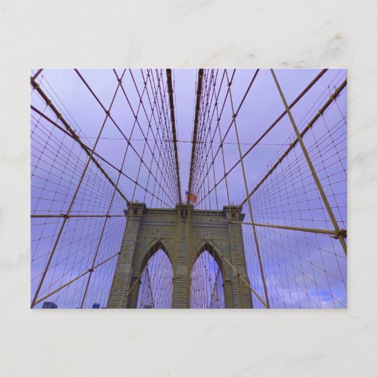 New York City - Brooklyn Bridge Briefkaart (Voorkant)