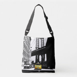 New York City Brooklyn Bridge Geel Taxi USA NYC Crossbody Tas