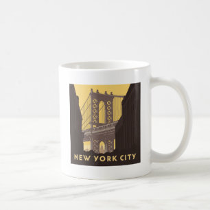 New York City   Brooklyn Bridge Koffiemok
