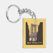 New York City | Brooklyn Bridge Sleutelhanger (Voorkant Links)
