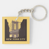 New York City | Brooklyn Bridge Sleutelhanger (Achterkant)