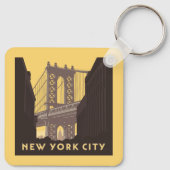 New York City | Brooklyn Bridge Sleutelhanger (Achterkant)