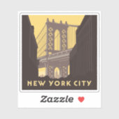 New York City | Brooklyn Bridge Sticker (Vel)