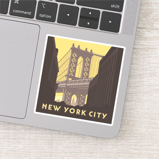 New York City | Brooklyn Bridge Sticker (Detail)