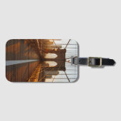 New York City Brooklyn Bridge Sunrise Bagagelabel (Voorkant (horizontaal))