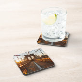 New York City Brooklyn Bridge Sunrise Bier Onderzetter (Rechterzijde)