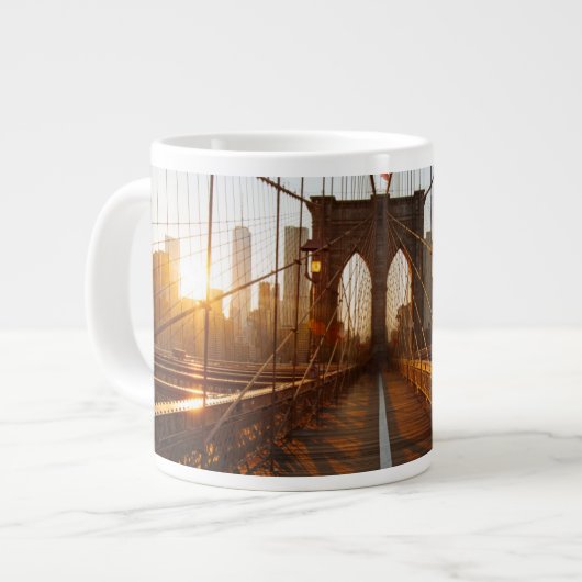 New York City Brooklyn Bridge Sunrise Grote Koffiekop (Links)