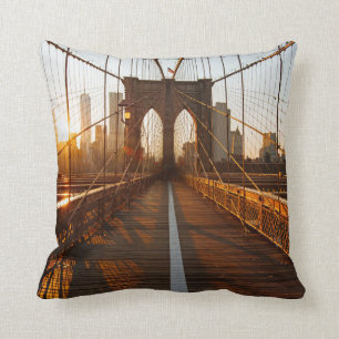 New York City Brooklyn Bridge Sunrise Kussen