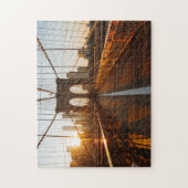 New York City Brooklyn Bridge Sunrise Legpuzzel (Verticaal)