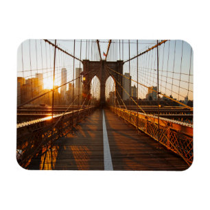 New York City Brooklyn Bridge Sunrise Magneet