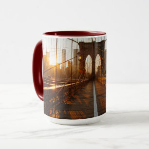 New York City Brooklyn Bridge Sunrise Mok