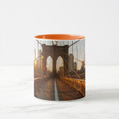 New York City Brooklyn Bridge Sunrise Mok (Midden)
