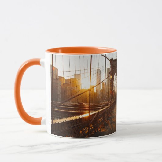 New York City Brooklyn Bridge Sunrise Mok (Links)